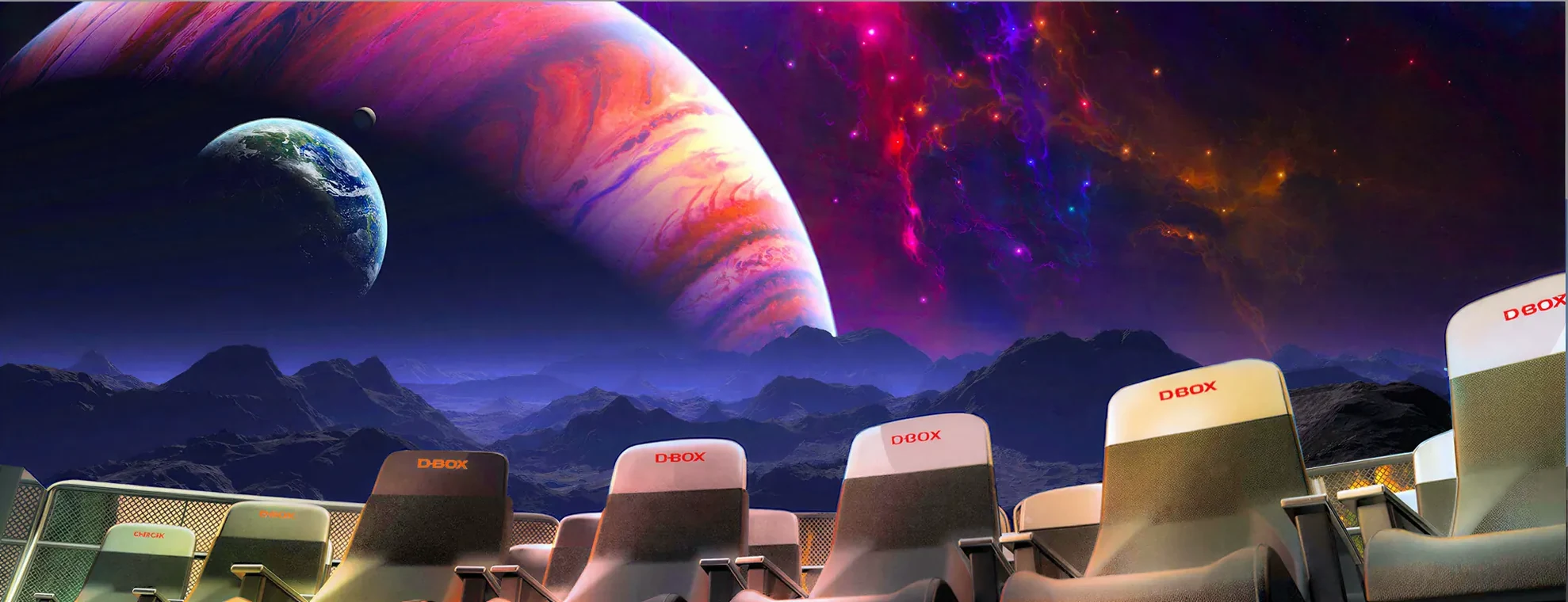 D-BOX motion seating in a planetarium-scale immersive theatre