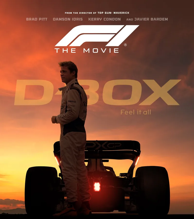 D-BOXで上映される『F1 The Movie』のキーアート